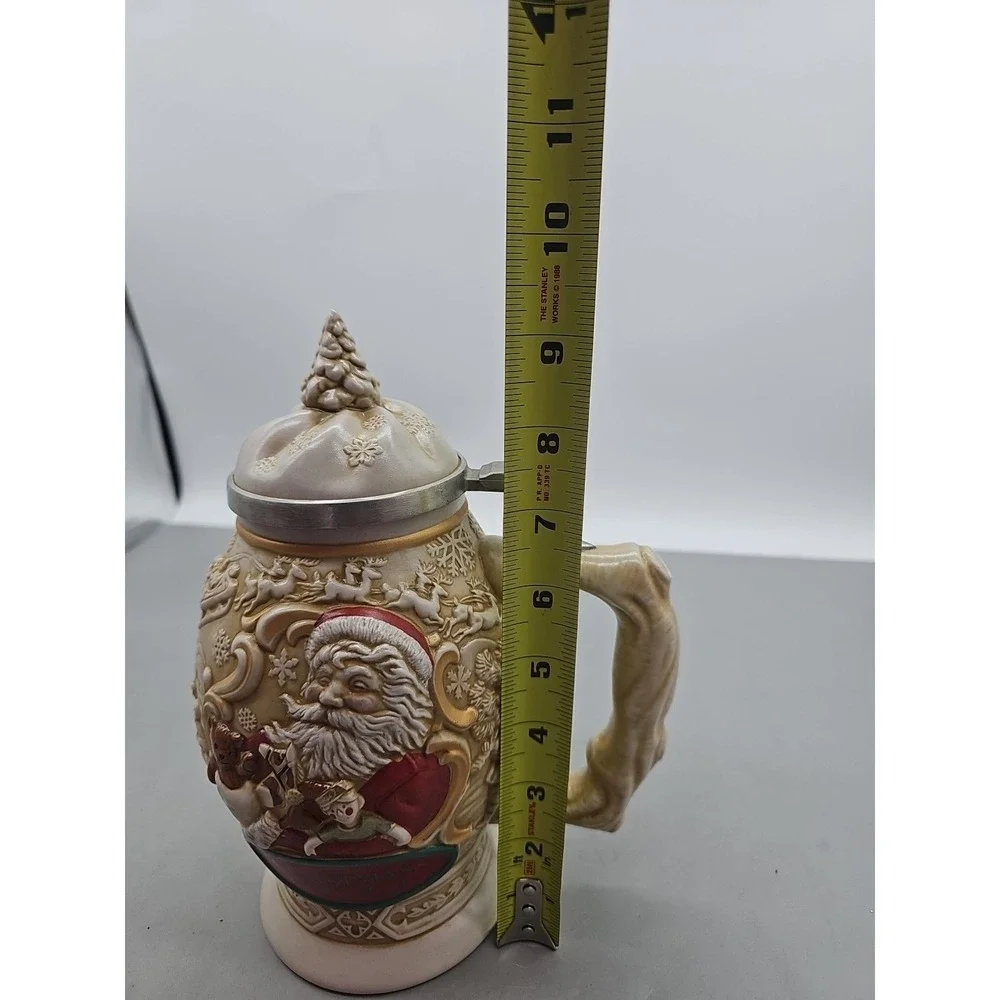 Christmas AVON‎ Beer Stein Father Christmas 1994-Mint No Box Hand Crafted #64817